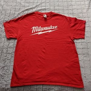 Milwaukee Tools Red Work Men's T-Shirt